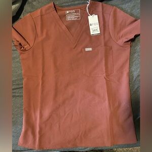 Figs Walnut Catarina One Pocket Top, Medium